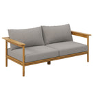 Modway Wren 4-Piece Outdoor Patio Teak Wood Furniture Set