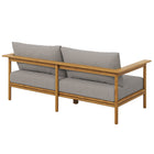 Modway Wren Outdoor Patio Teak Wood Sofa