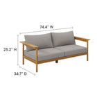 Modway Wren 6-Piece Outdoor Patio Teak Wood Furniture Set