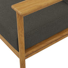 Modway Wren Outdoor Patio Teak Wood Sofa