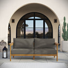 Modway Wren Outdoor Patio Teak Wood Sofa