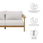 Modway Wren Outdoor Patio Teak Wood Sofa