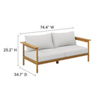 Modway Wren 4-Piece Outdoor Patio Teak Wood Furniture Set