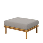 Modway Wren Outdoor Patio Teak Wood Ottoman