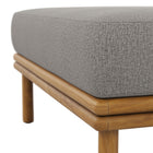 Modway Wren Outdoor Patio Teak Wood Ottoman