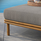 Modway Wren Outdoor Patio Teak Wood Ottoman