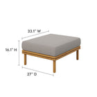 Modway Wren 6-Piece Outdoor Patio Teak Wood Furniture Set