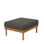 Modway Wren 2-Piece Outdoor Patio Teak Wood Sofa and Ottoman Set