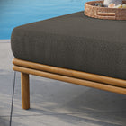 Modway Wren Outdoor Patio Teak Wood Ottoman
