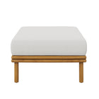 Modway Wren Outdoor Patio Teak Wood Ottoman