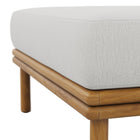 Modway Wren Outdoor Patio Teak Wood Ottoman