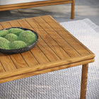 Modway Wren Outdoor Patio Teak Wood Coffee Table