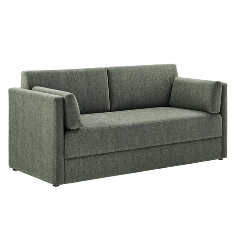 Modway Linden Upholstered Heathered Chenille Sofa  