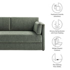Modway Linden Upholstered Heathered Chenille Sofa