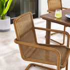 Modway Abacus Outdoor Patio Wicker Dining Chairs Set of 2