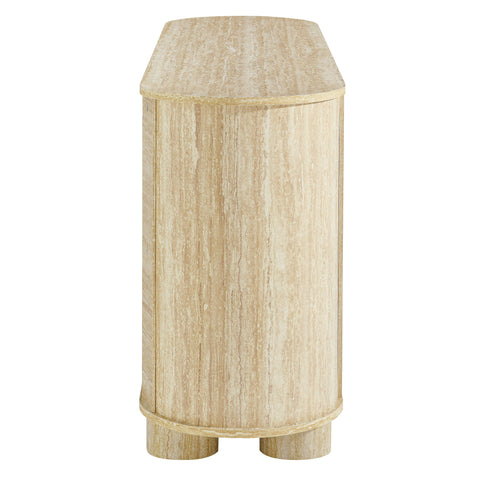 Modway Overture 63" Oval Faux Travertine Sideboard  