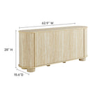 Modway Overture 63" Oval Faux Travertine Sideboard