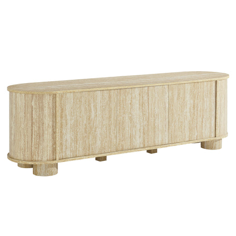 Modway Overture 63" Oval Faux Travertine TV Stand  