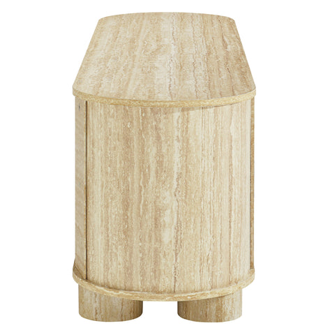 Modway Overture 63" Oval Faux Travertine TV Stand  