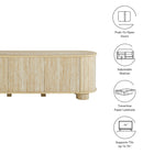 Modway Overture 63" Oval Faux Travertine TV Stand
