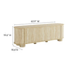 Modway Overture 63" Oval Faux Travertine TV Stand