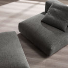 Modway Solace Modular Upholstered Fabric Armless Chair and Ottoman Set