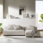 Modway Solace 2-Piece Modular Corduroy Upholstered Sectional Sofa With Chaise