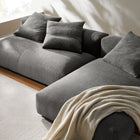 Modway Solace 2-Piece Modular Upholstered Fabric Sectional Sofa With Chaise