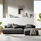 Modway Solace 2-Piece Modular Upholstered Fabric Sectional Sofa With Chaise