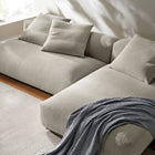 Modway Solace 2-Piece Modular Upholstered Fabric Sectional Sofa With Chaise