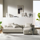 Modway Solace 2-Piece Modular Upholstered Fabric Sectional Sofa With Chaise