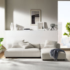 Modway Solace 2-Piece Modular Upholstered Fabric Sectional Sofa With Chaise