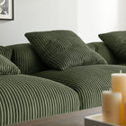 Modway Solace 4-Piece Modular Corduroy Upholstered Sectional Sofa