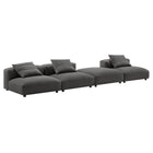 Modway Solace 4-Piece Modular Upholstered Fabric Sectional Sofa  