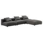 Modway Solace 4-Piece Modular Upholstered Fabric Sectional Sofa