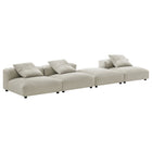 Modway Solace 4-Piece Modular Upholstered Fabric Sectional Sofa  
