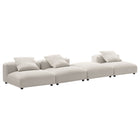 Modway Solace 4-Piece Modular Upholstered Fabric Sectional Sofa  