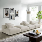 Modway Solace 4-Piece Modular Upholstered Fabric Sectional Sofa