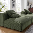 Modway Solace 3-Piece Modular Corduroy Upholstered Sectional Sofa