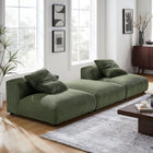 Modway Solace 3-Piece Modular Corduroy Upholstered Sectional Sofa