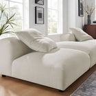 Modway Solace 3-Piece Modular Upholstered Fabric Sectional Sofa