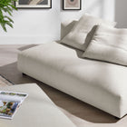 Modway Solace Modular Upholstered Fabric Armless Loveseat and Ottoman Set