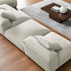 Modway Solace 4-Piece Modular Upholstered Fabric Sectional Sofa With Ottoman