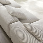 Modway Solace 3-Piece Modular Corduroy Upholstered Sofa