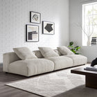 Modway Solace 3-Piece Modular Corduroy Upholstered Sofa