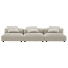 Modway Solace 3-Piece Modular Upholstered Fabric Sofa