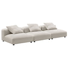 Modway Solace 3-Piece Modular Upholstered Fabric Sofa  