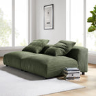 Modway Solace 2-Piece Modular Corduroy Upholstered Sofa