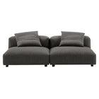 Modway Solace 2-Piece Modular Upholstered Fabric Sofa