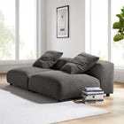 Modway Solace 2-Piece Modular Upholstered Fabric Sofa